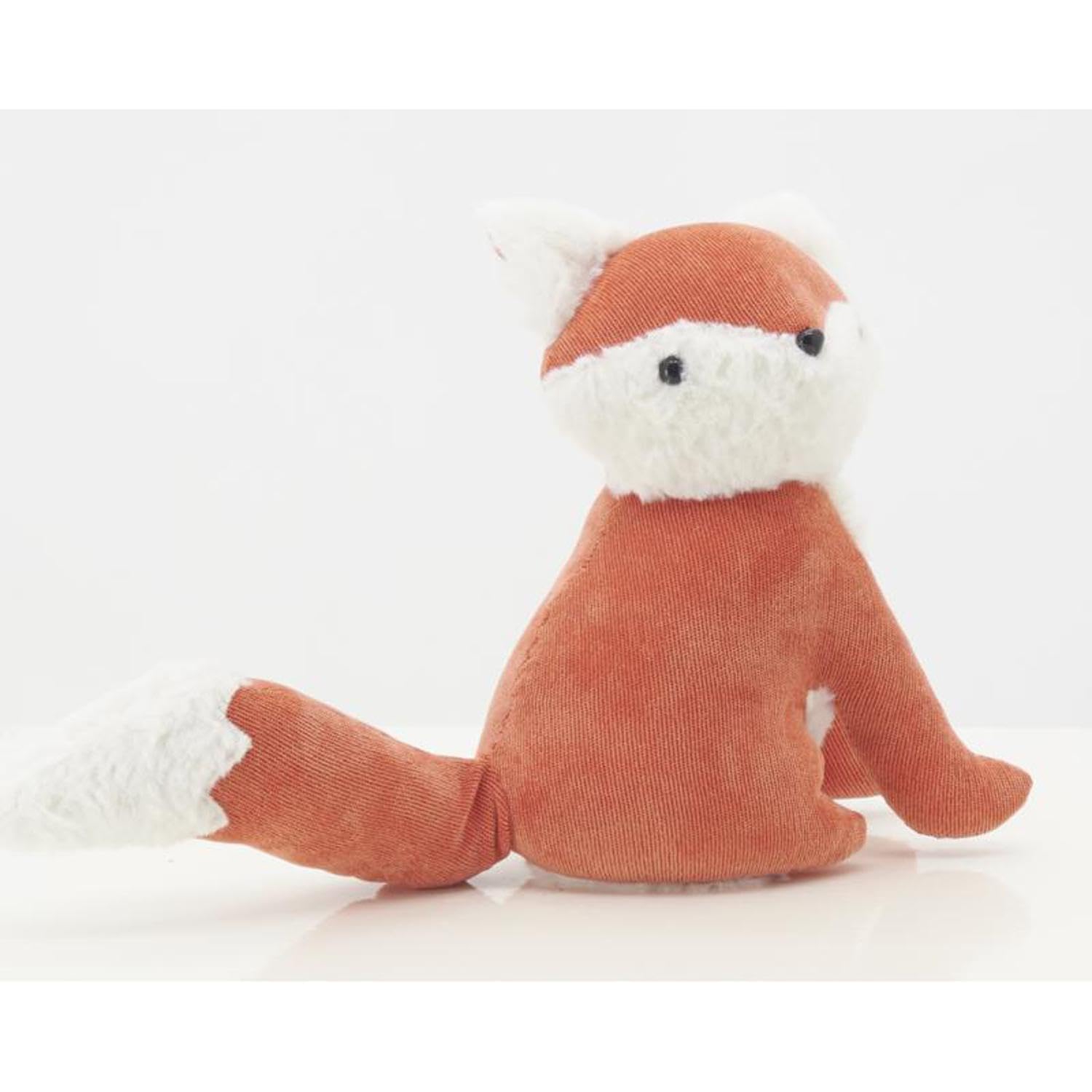 AUBRY GASPARD - Cale-Porte en Coton - Forme de Renard - Couleurs Orange et Blanc - Dimensions 20 x 18 x 24 cm - Idéal pour Chambre d'enfant - Accessoire Décoratif et Pratique