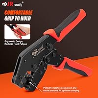 Vista 2 de JRready DT Kit de conectores Deutsch, conectores impermeables IP68 de 2, 3, 4, 6, 8 y 12 pines, herramienta de crimpado Deutsch, pines estampados