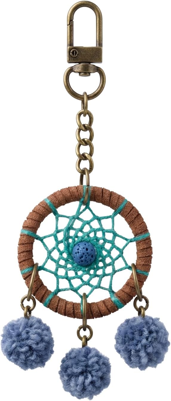 Mini Boho Dream Catcher Handmade Car Rearview Mirror Hanging Accessories Cute Purse Bag Charm Key Ring Pendant Gift