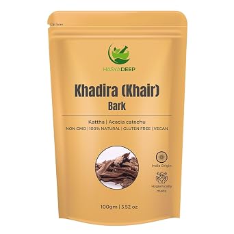 Hasyadeep Khadira Bark |Khair| Acacia catechu | Traditional Ayurvedic Herb 200gm/7.05oz