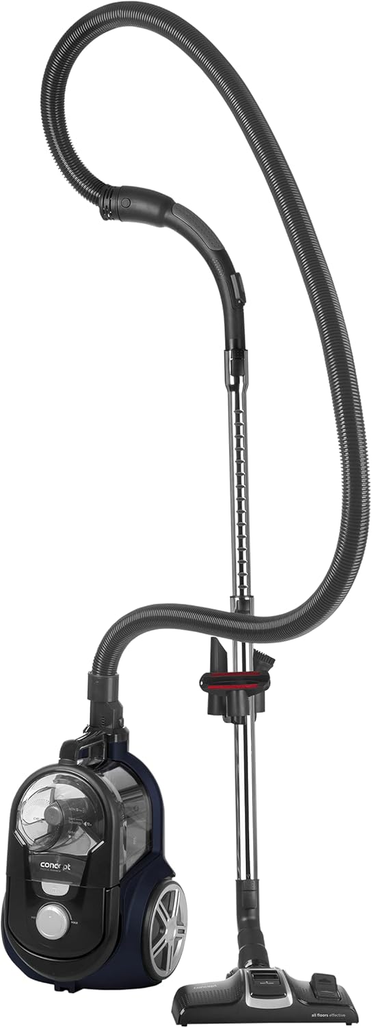 Assembled CONCEPT VP5241 vacuum cleaner with hose and floor brush
