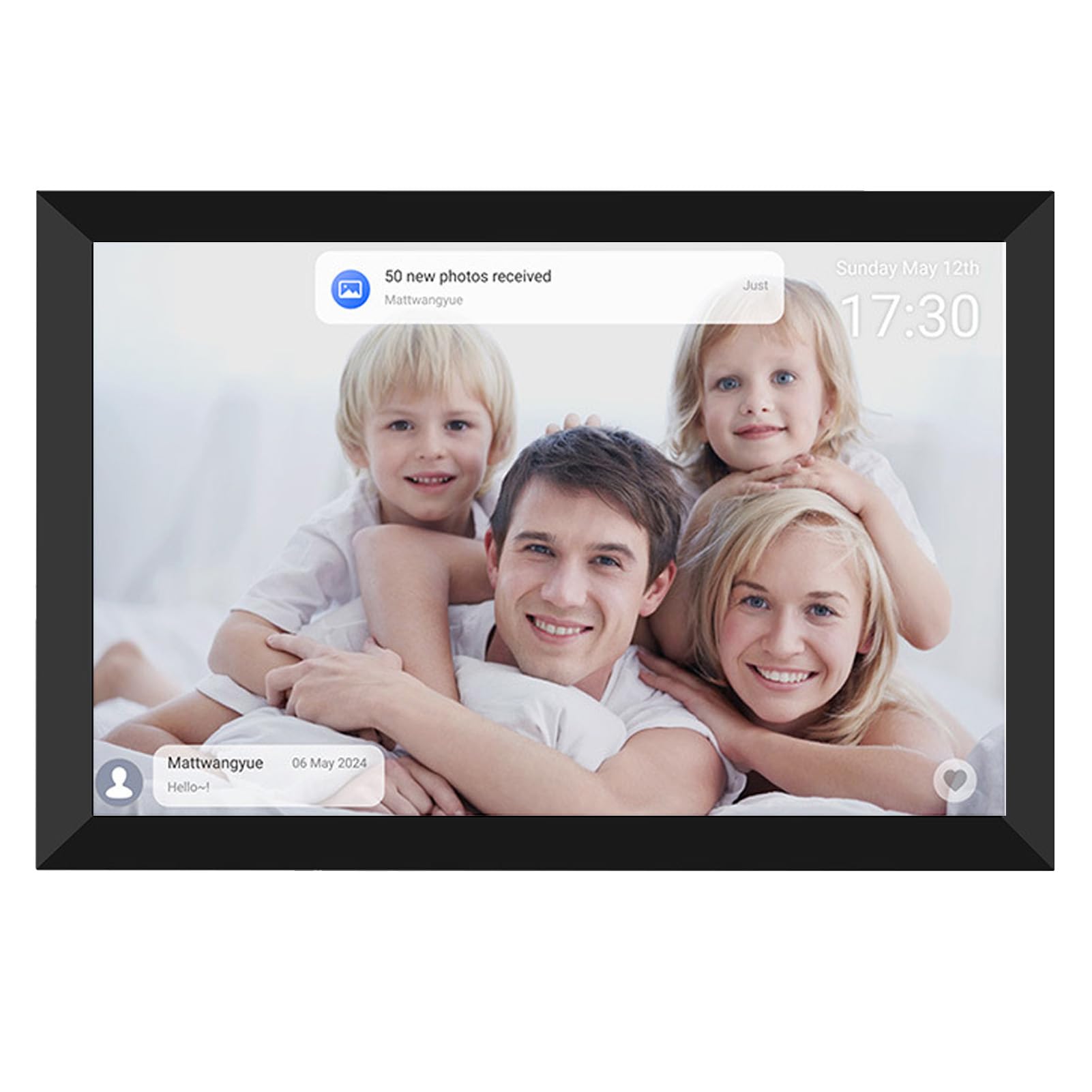 Ausla Calendario Digitale Intelligente da 10,1 Pollici, Touchscreen HD con App Mobile, Pianificatore Elettronico per l'organizzazione Domestica e gli Orari Familiari