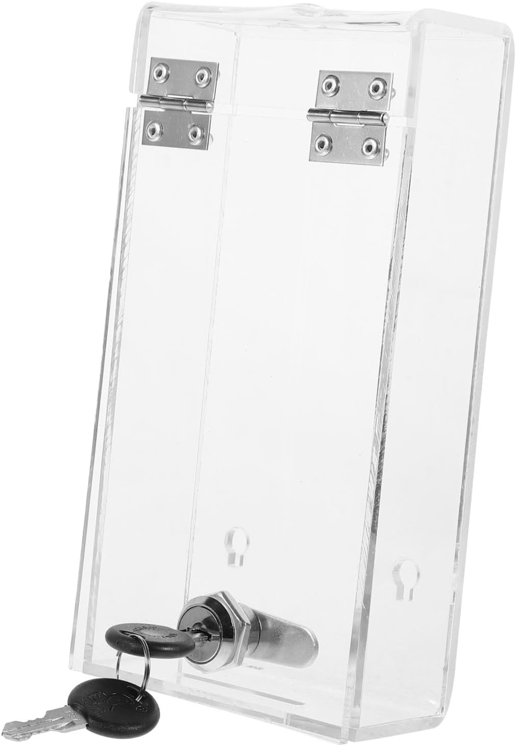 Locking Phone Storage Box - Clear Single Compartment Locker for Employee Cell Phones, Offices & Classrooms (lock & Key Or Screw Style, Random)