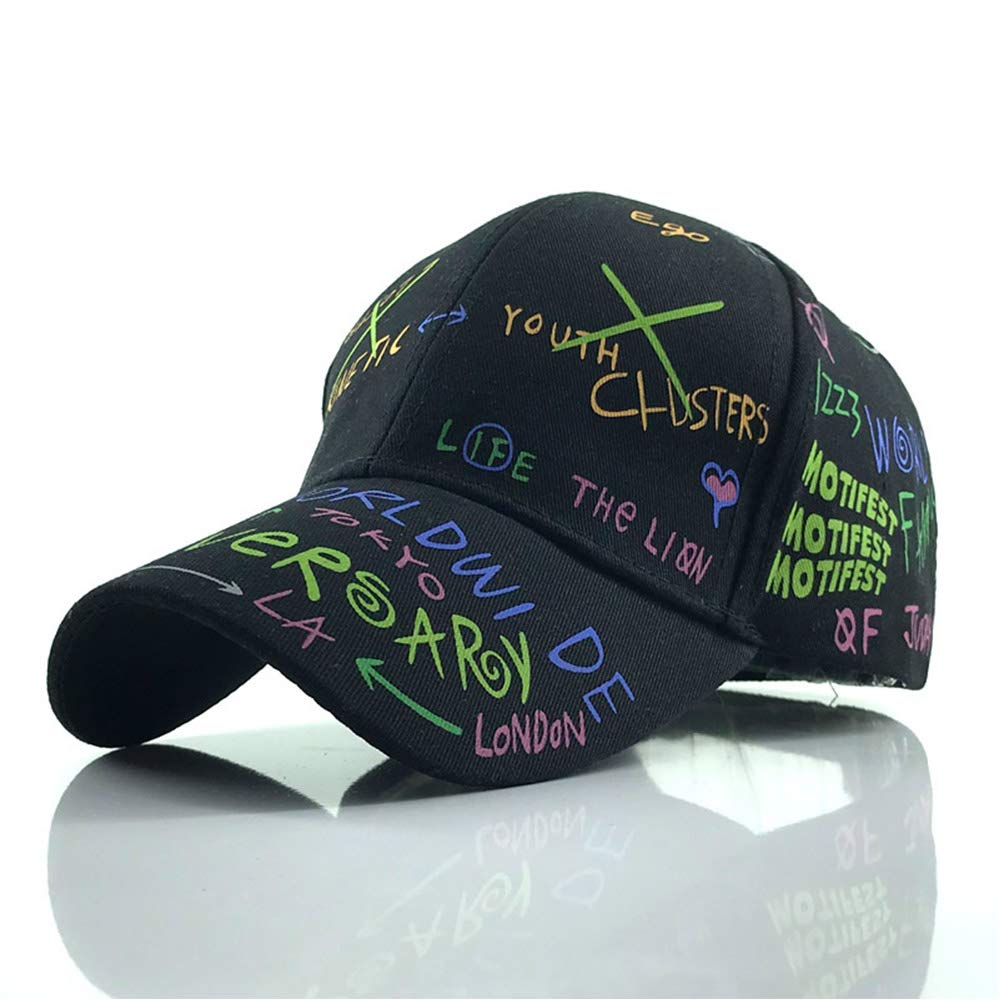 FXSYL Snapback Sport Hip Hop Ball Hat Letter Print White Fashion Outdoor Face Cap Men Women Baseball Caps