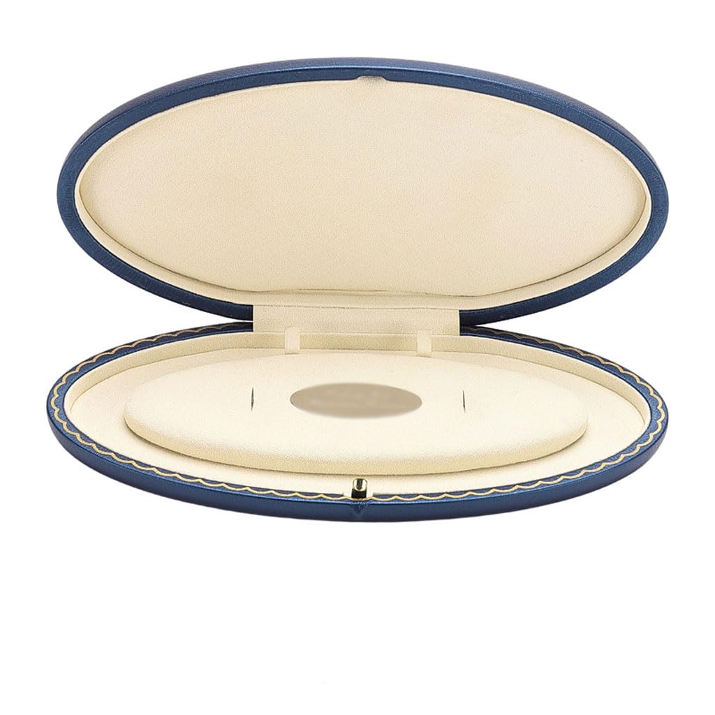 CVHfhjTG jewellery box, PU Leather Jewelry Box Organizer, Necklace Earring Storage for Women Wife Mother Girlfriend Girls(A)