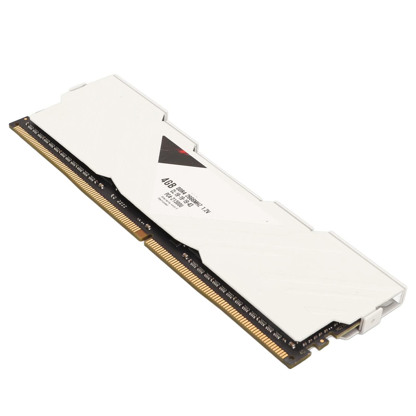 Ausla 4 GB Pamięci RAM DDR4, Metalowa Obudowa, Zwiększona wydajność, prędkość 2666 MHz dla Użytkowników Komputerów Stacjonarnych (WHITE)