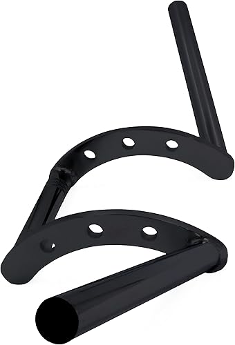 Miniatura 4 de Colgador de motocicleta de 1 pulgada 0.984 in Ace Cafe Racer Clubman manillar manillar barra compatible con Harley Sportster XL883 XL1200 (negro en