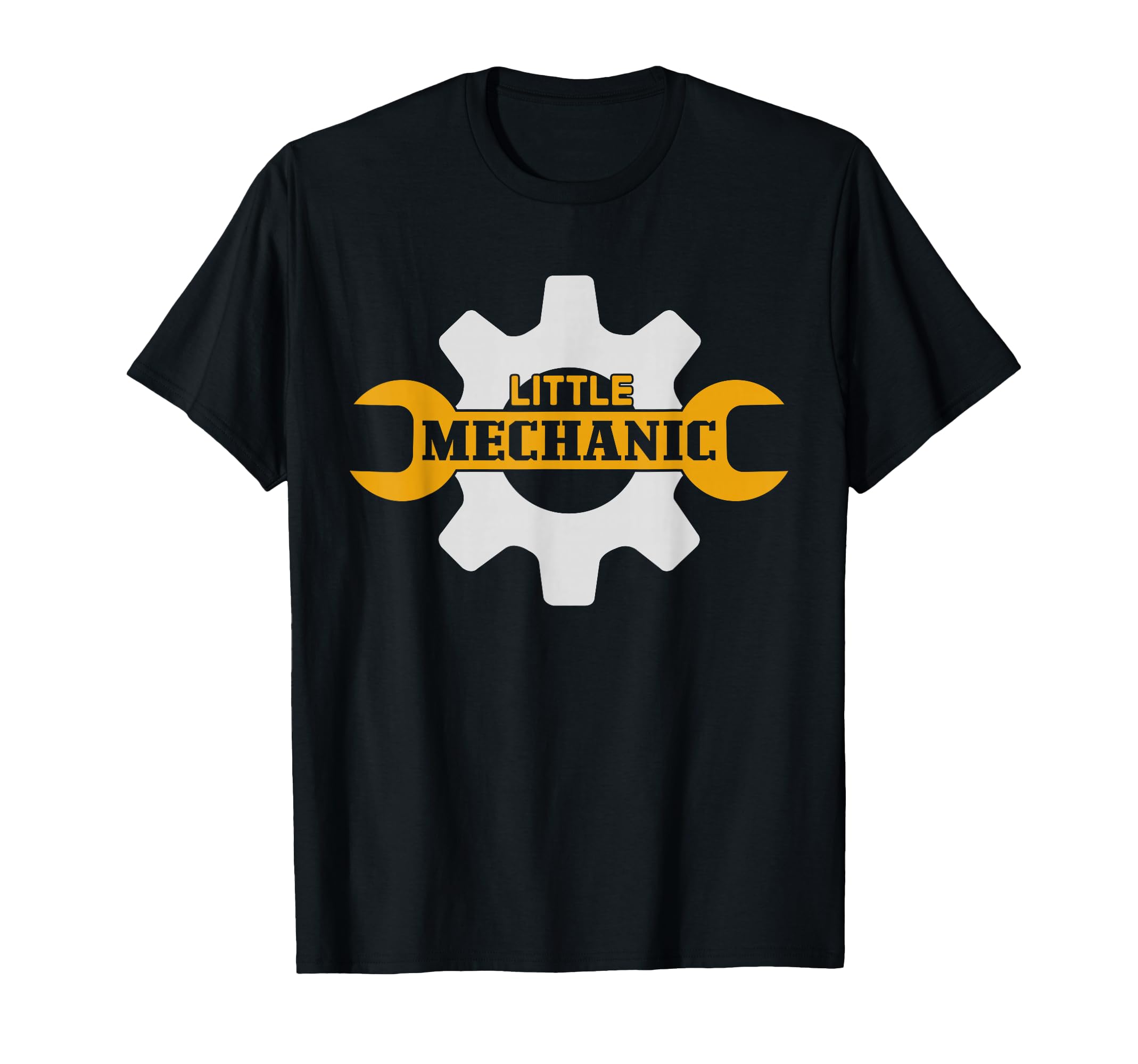 Little Mechanic Kid's Crafting Outfits Black Mechanic Boy T-Shirt