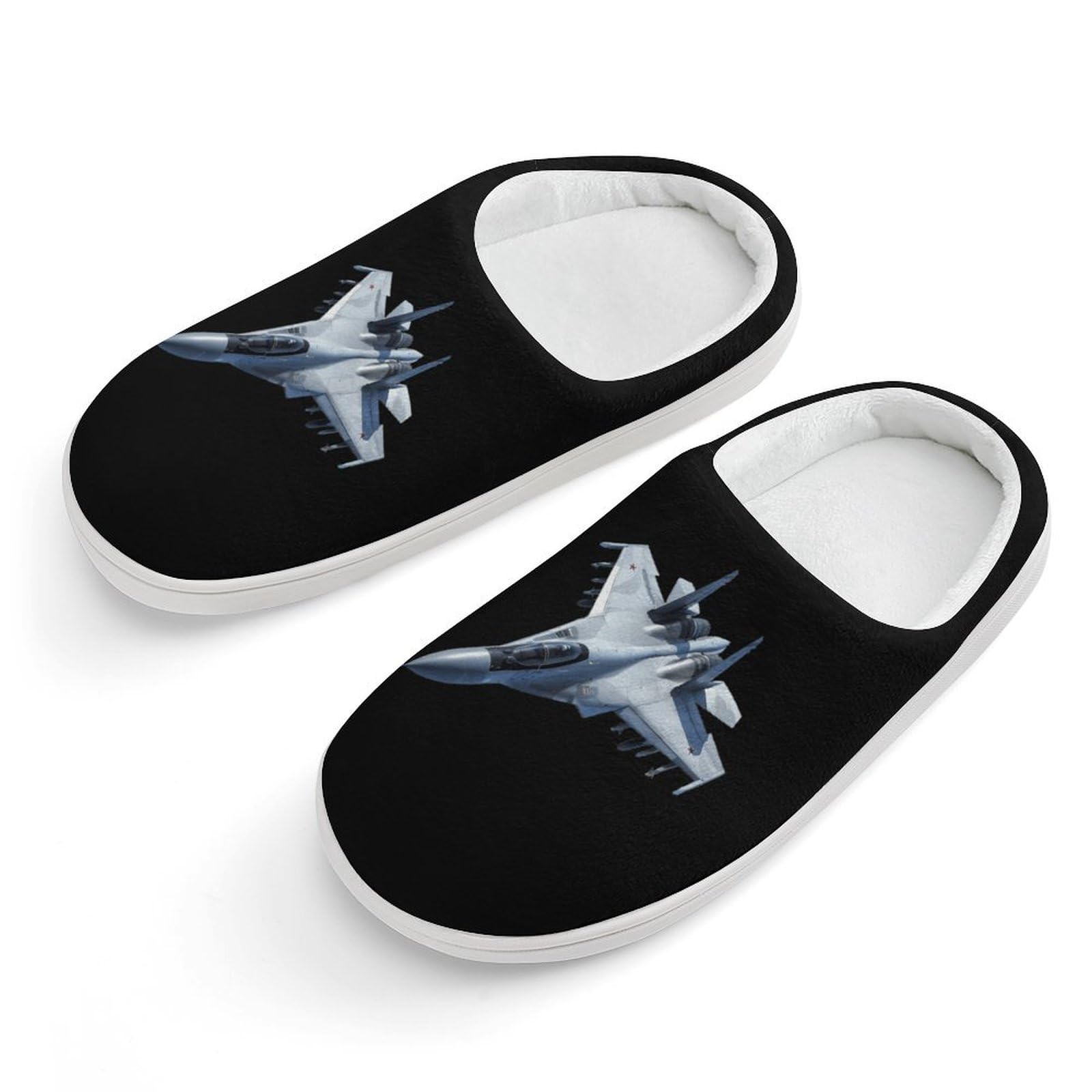 F 20 Jet Fighter Cute Cotton Slippers Anti-slip House Shoes Funny Slipper Indoor Outdoor