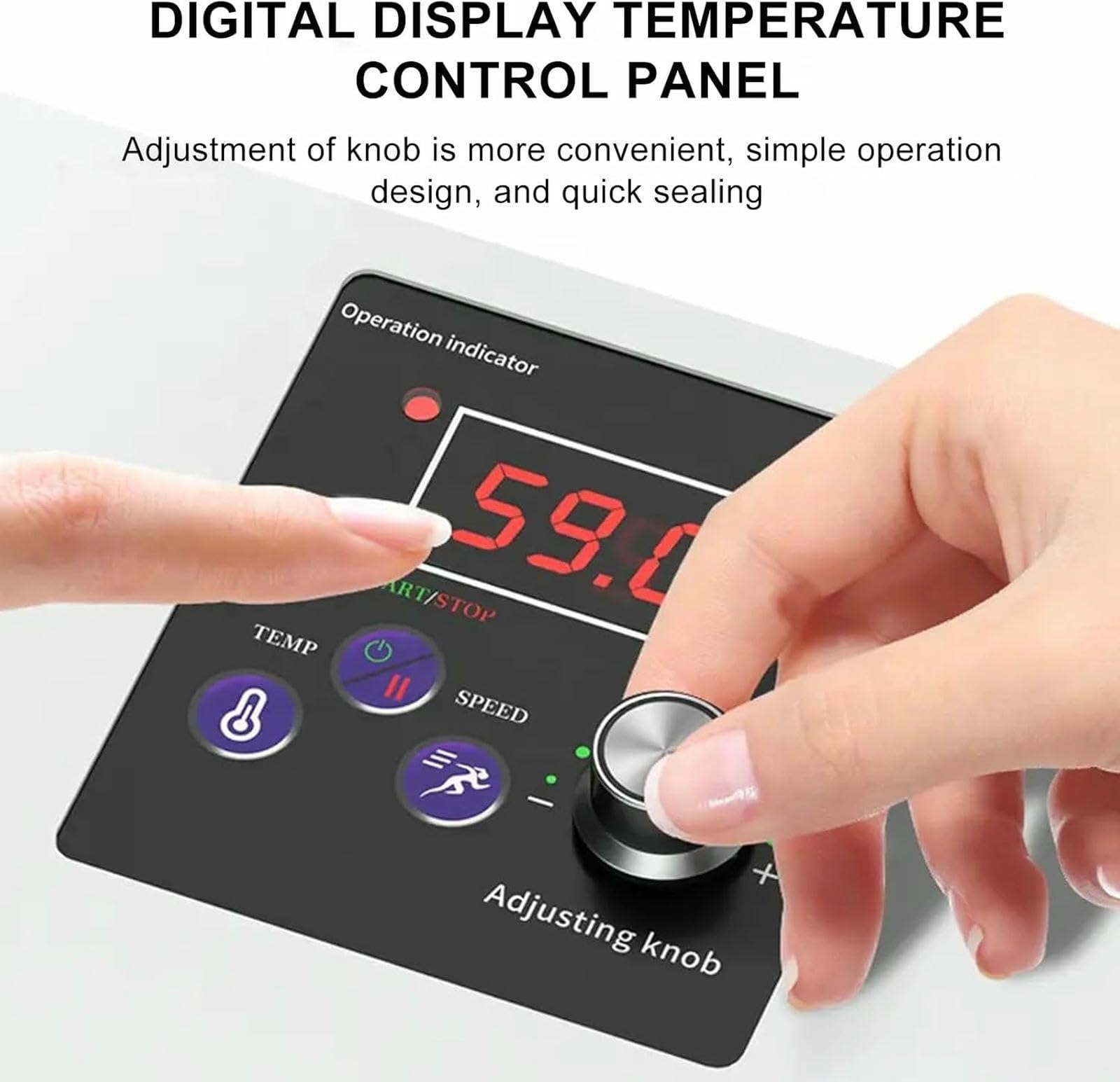 Sigillatrice automatica, Sigillatrice continua per sacchetti per snack e biscotti, Attrezzature elettriche per la sigillatura di alimenti per piccoli negozi