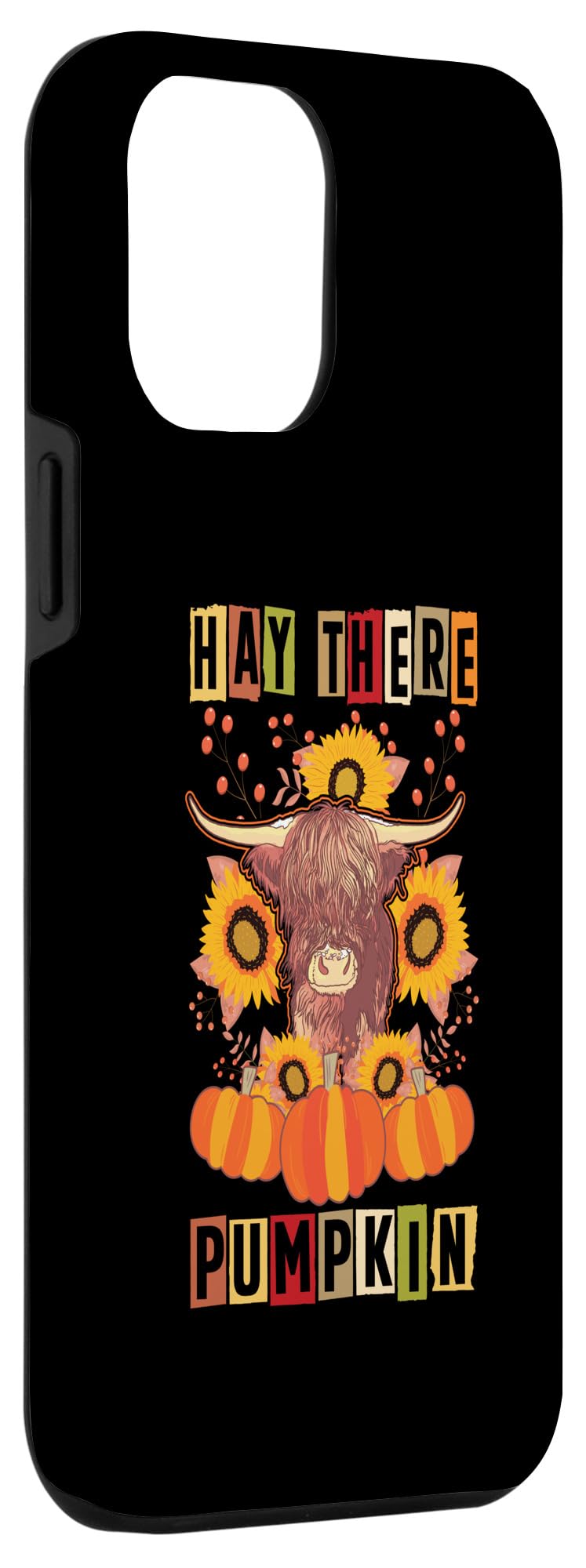 iPhone 15 Pro Max Hay There Pumkin Highland Cow Fall Autumn Thanksgiving Day Case - Image 3