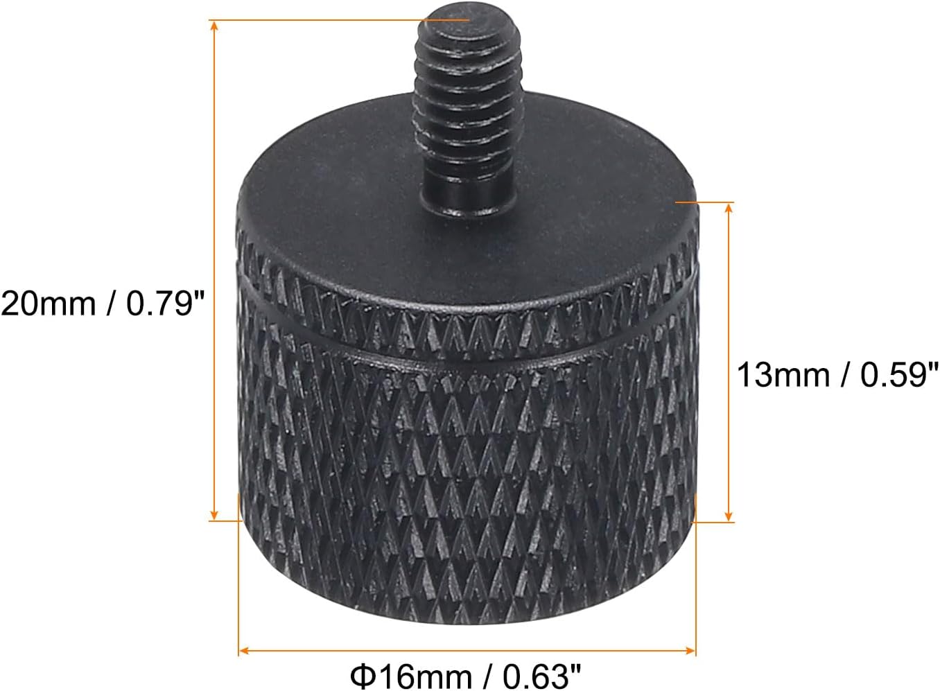 MECCANIXITY 4Pcs Mic Stand Adapter 1/4 Female to M4 Male Camera Screw Thread Adapter for Microphone Tripod Stand Black