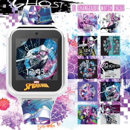 image for Accutime Spiderman Ghost Spider Educational Learning Touchscreen Kids 