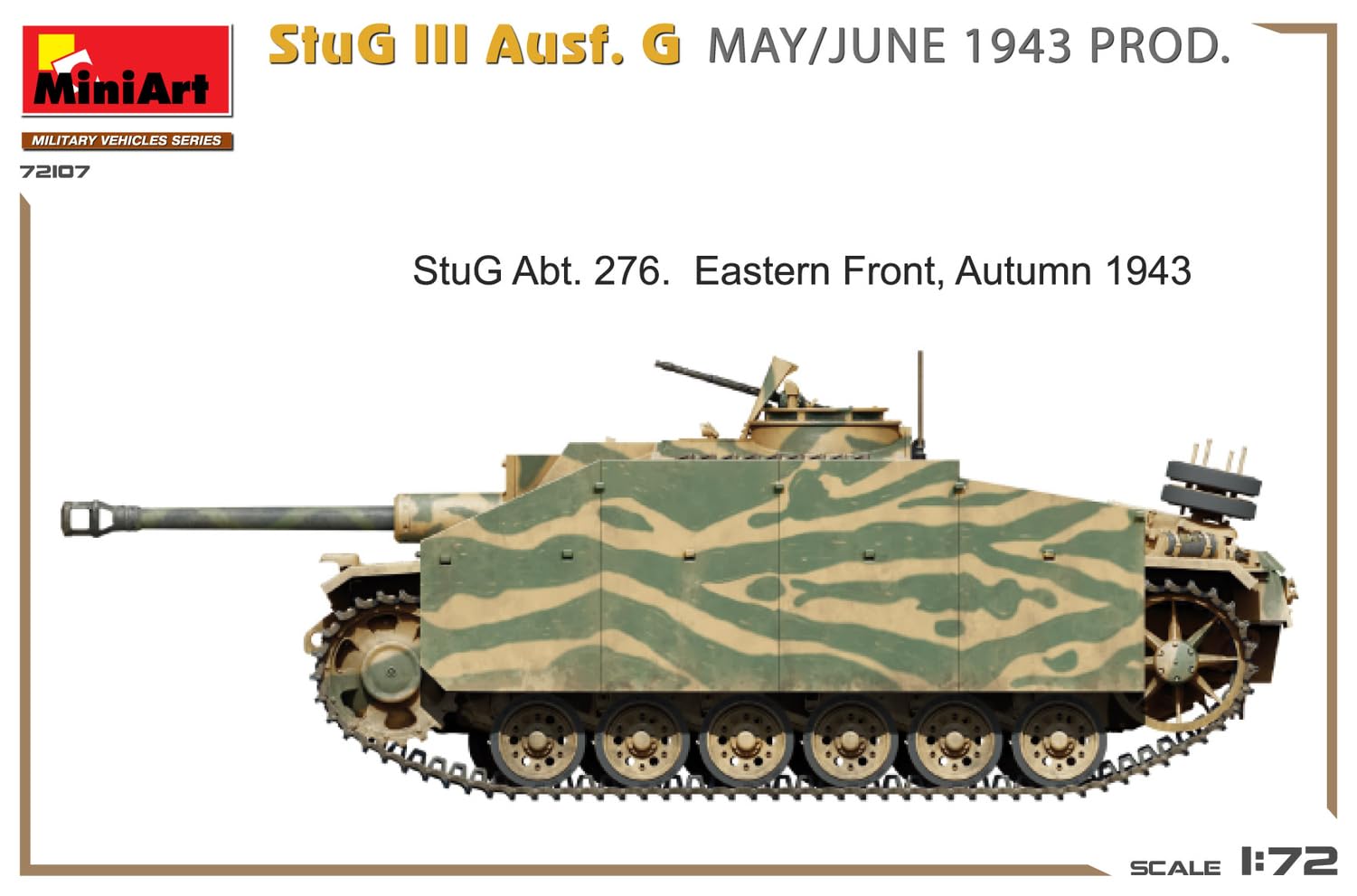 Miniart 1:72 - StuG III Ausf G May/June 1943, Molded Color, 29 cm x 4.5 cm x 19 cm - Image 4
