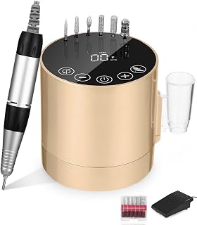 PERMUST Professional Nail Sander 35000 RPM, Aluminium Electric Nail File For Manicure And Pedicures, Model: Electric Gel Nail Milling Machine 35000rpm