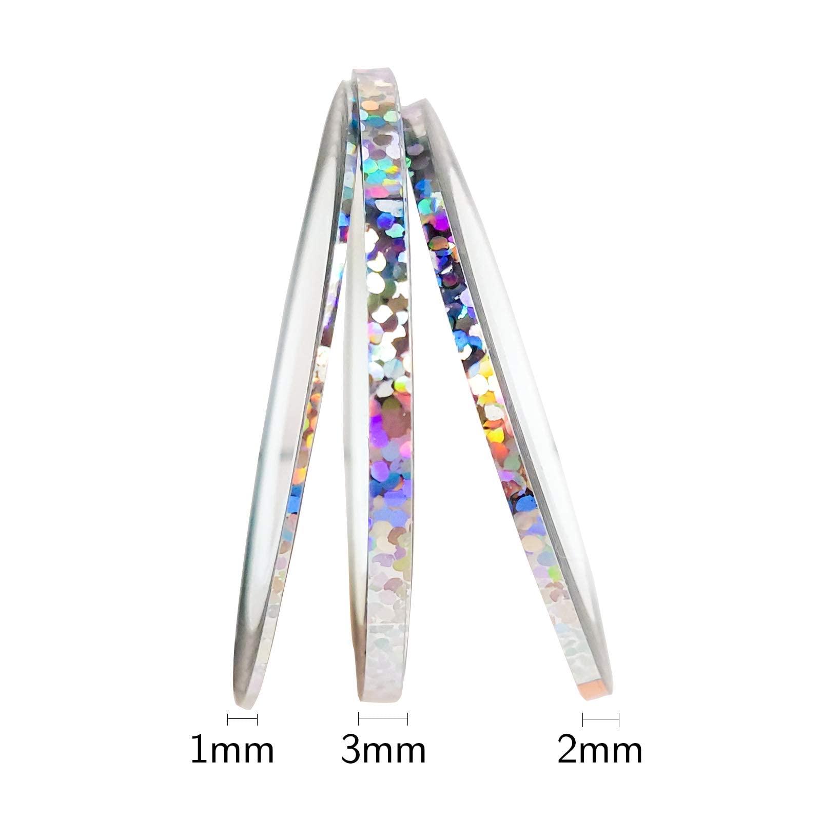 42 Couleurs Nail Art Décoration Stripes Nail Sticker Autocollant Fil Striping Tape Bande Manucure Rouleau à Ongles Ruban Bandes Autocollant Ongle Tips pour Femme Filles Décoration