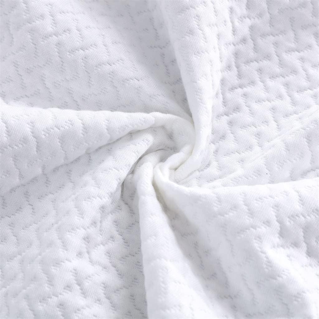 Fiber Air Layer Waterproof Bed Hat Machine Washable Protective Cover White(180 * 200CM)