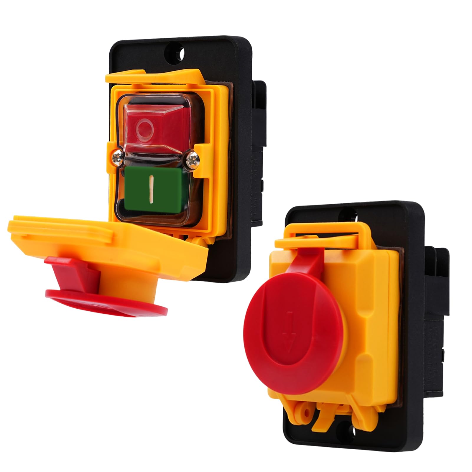 Przełącznik maszynowy KJD22-6 PIN 250 V, 12 A, przełącznik przyciskowy, przełącznik elektromagnetyczny, klasa wodoszczelności IP54, przełącznik do zabudowy, wyłącznik zerowego napięcia