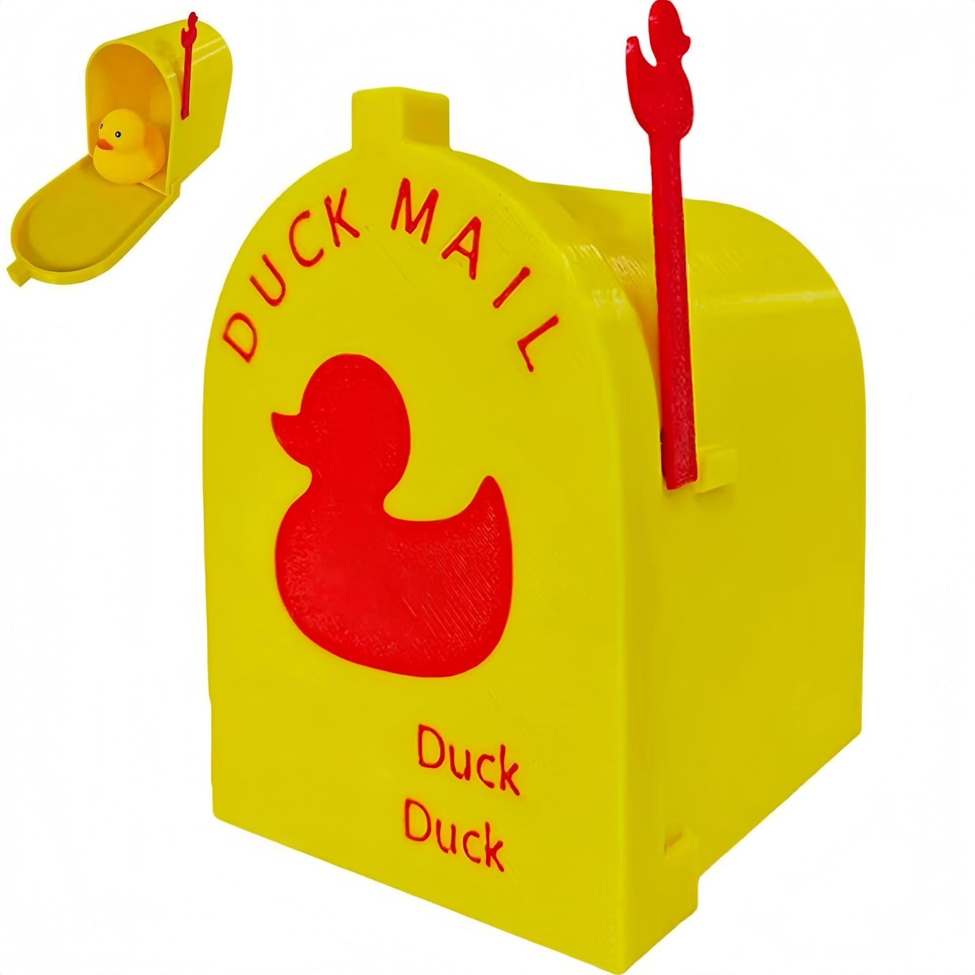 Mini Duck Mailbox Magnet – Cruise Door Decor with Flag for Fun Exchange