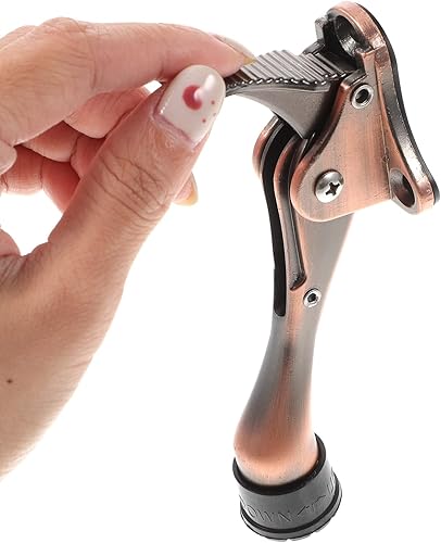 Miniatura 4 de Operitacx Tope de puerta ajustable con bisagra para puerta, topes de puerta resistentes, topes de puerta para la parte inferior de la puerta, topes