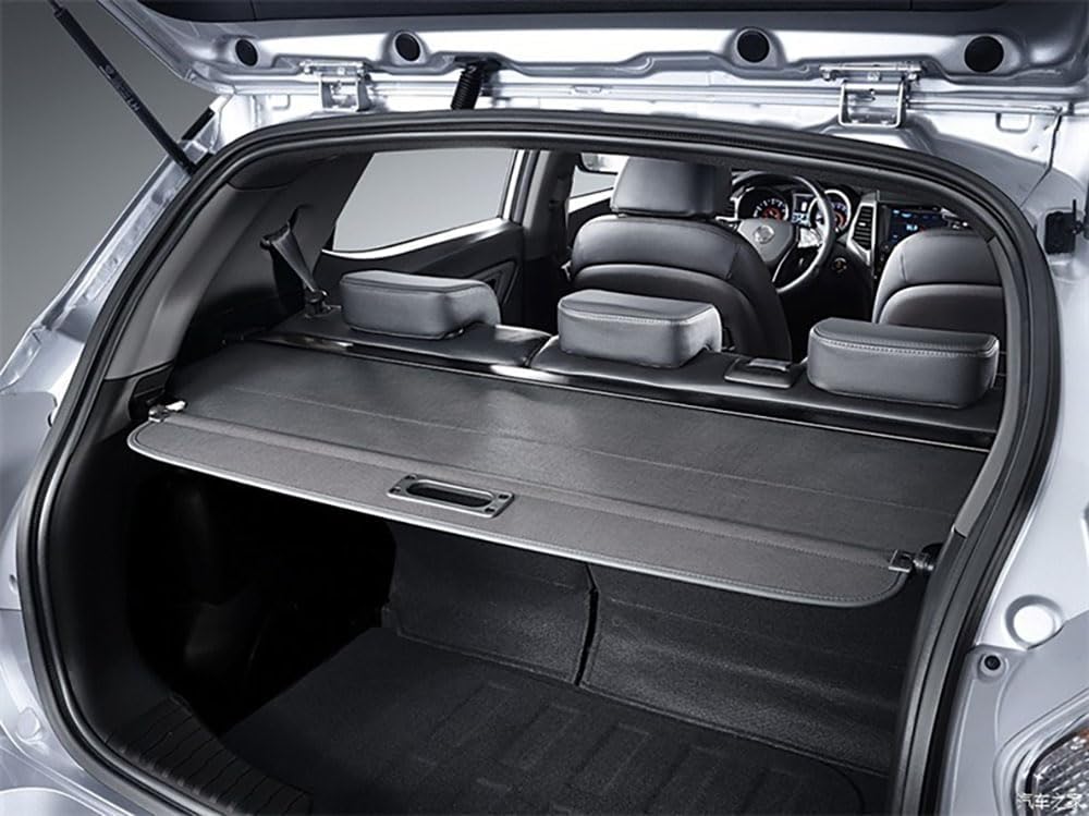 CYYUT Car Retractable Cargo Covers for SsangYong Tivolan Tivoli 2015-2022 Rear Trunk Parcel Shelf Replacement Boot Shelves Tail Box Partition