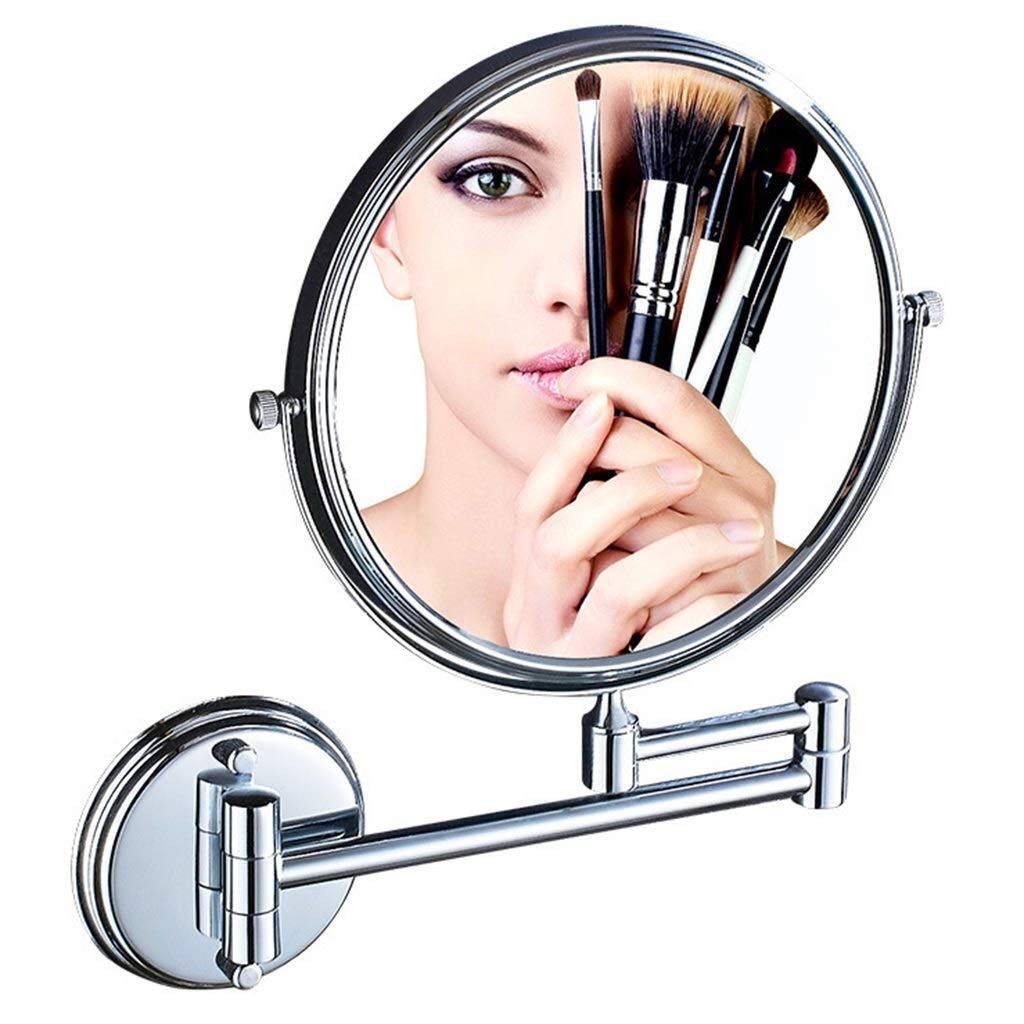 Miroir de maquillage rotatif mural pour une routine beauté parfaite dans la salle de bains