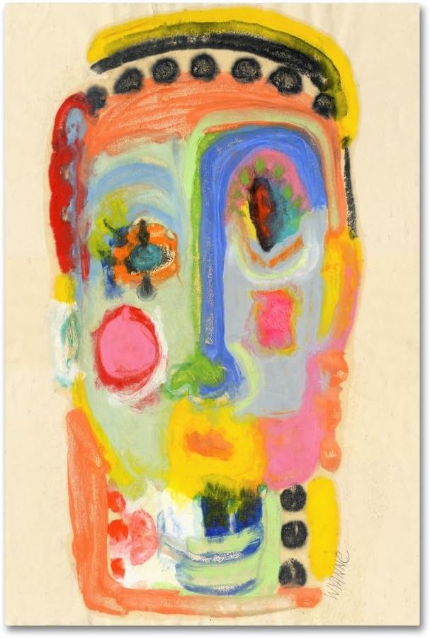 Colorful Abstract Canvas Art with Hidden Frame, 30" x 47"