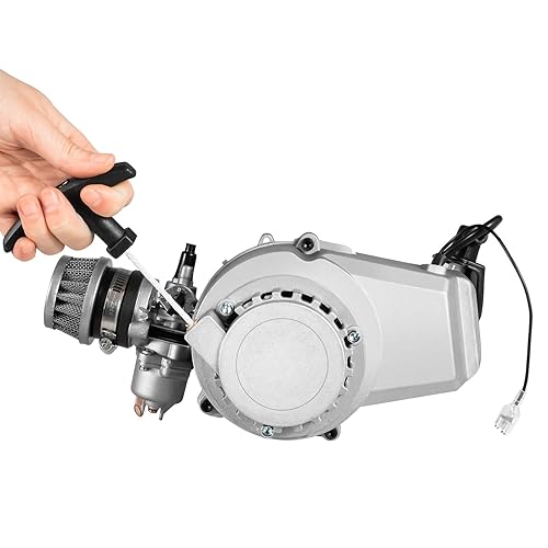 Motor de motor de 2 tiempos de 49 cc refrigerado por aire, kit de motor de un solo cilindro para bicicleta de bolsillo, mini scooter, ATV
