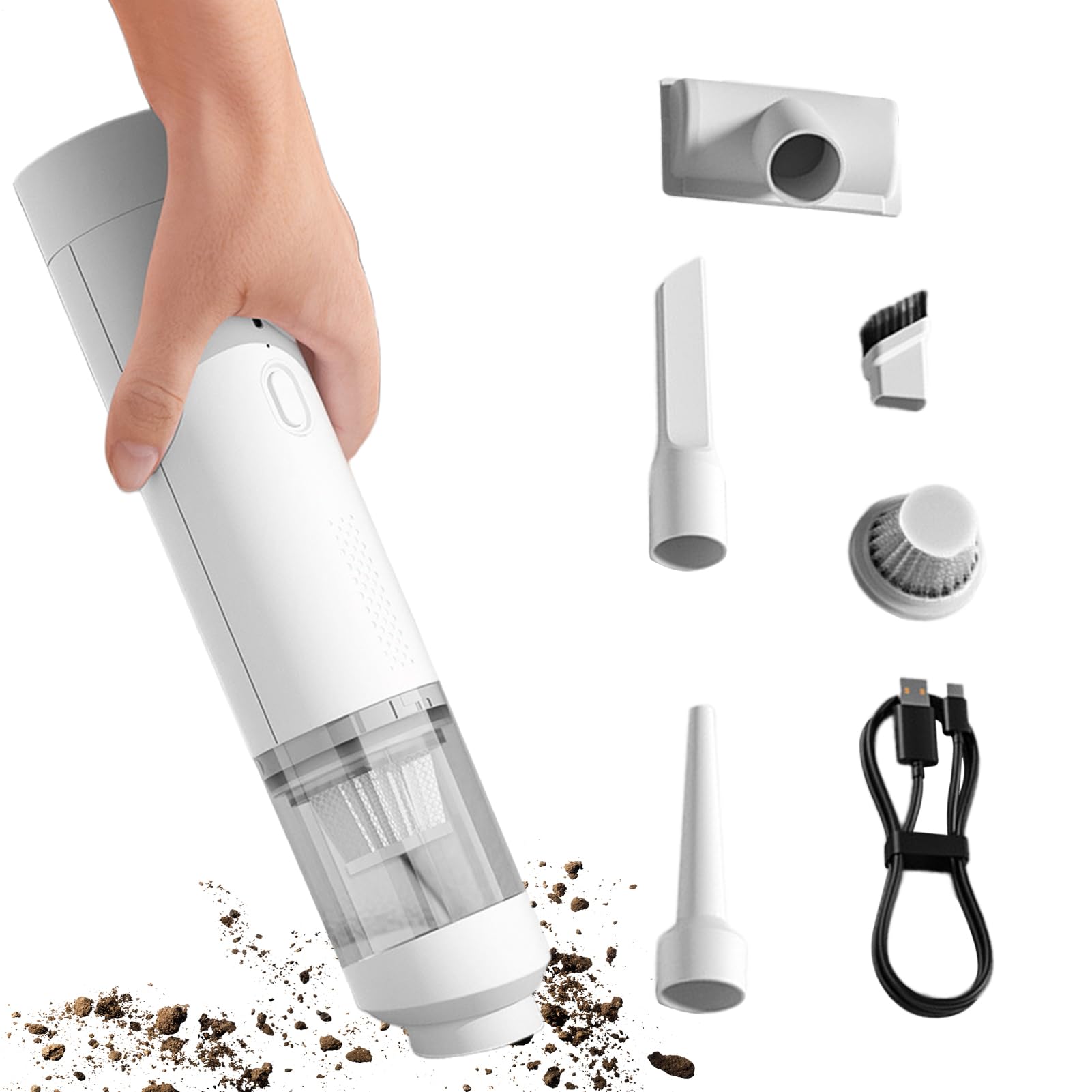 Aspirateur portable sans fil pour voiture pour éliminer les miettes dans les recoins de console