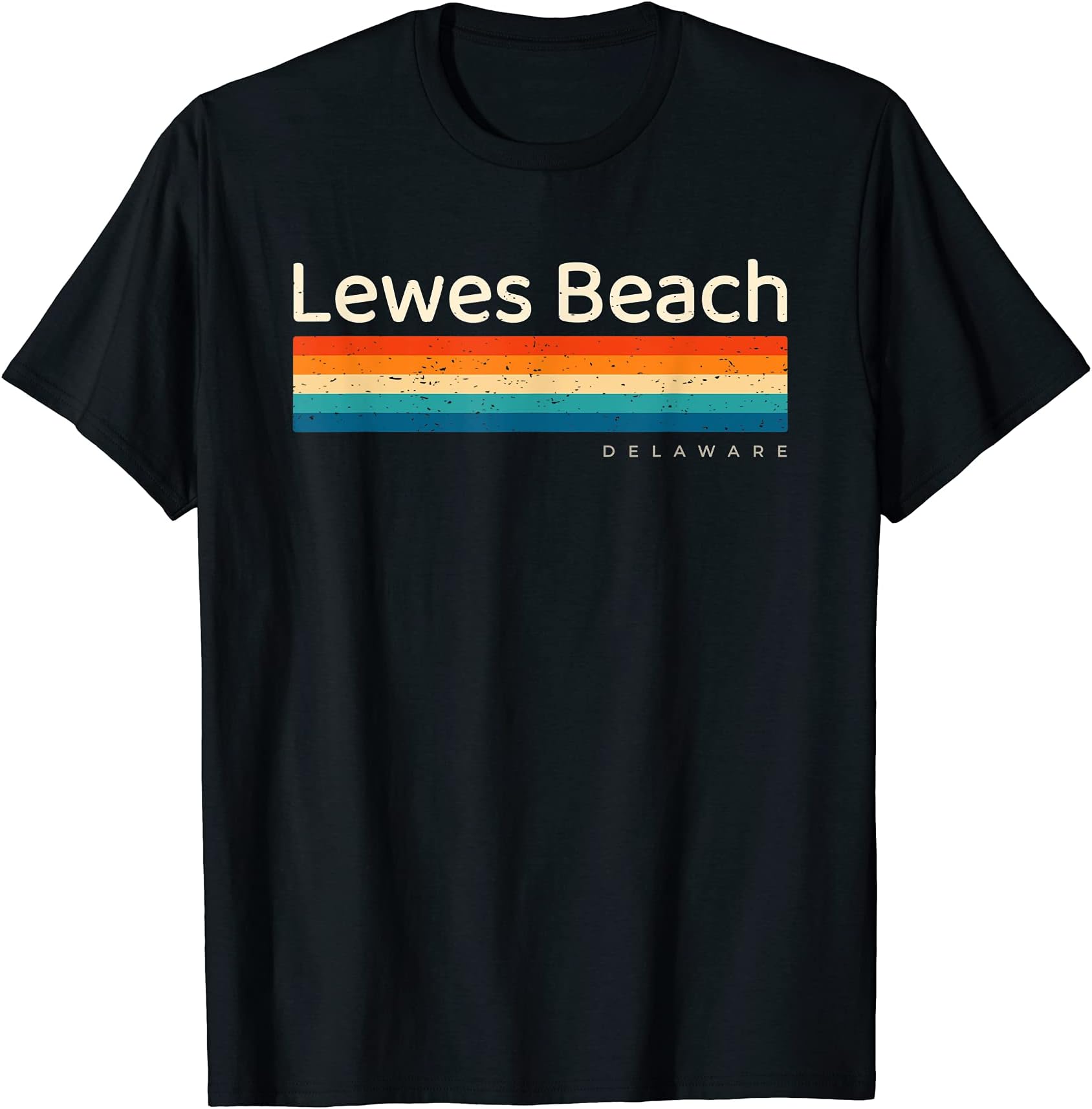Lewes Beach DE Delaware Retro Design T-Shirt