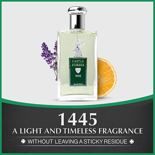 Miniatura 2 de Castle Forbes 1445 Fragancia para hombre, 3.5 onzas líquidas, aroma de colonia ligero y atemporal con aceites esenciales, distintivamente británico,