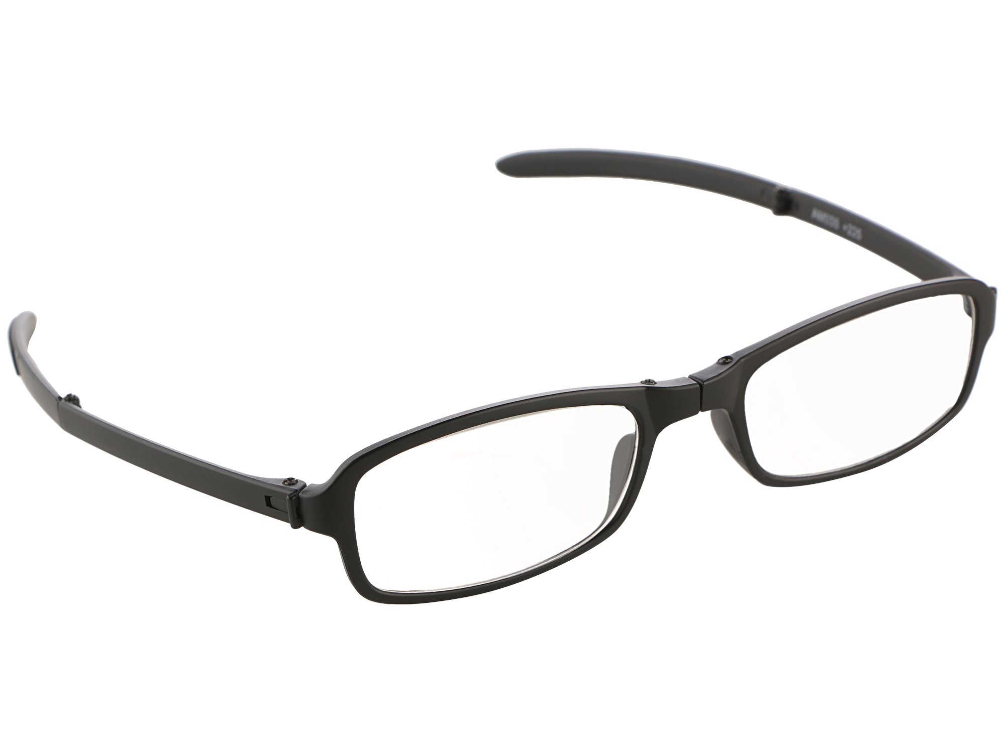 AEC ID SlimX TR90 Foldable Slim Reading Eyeglasses With Pocket Zip Cover (+1.75)