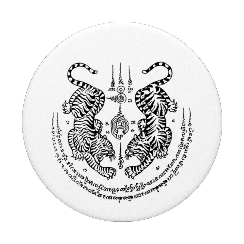 Amazon.com: Muay Thai Kickboxing Twin Tigers PopSockets PopGrip: Swappable  Grip for Phones & Tablets : Cell Phones & Accessories