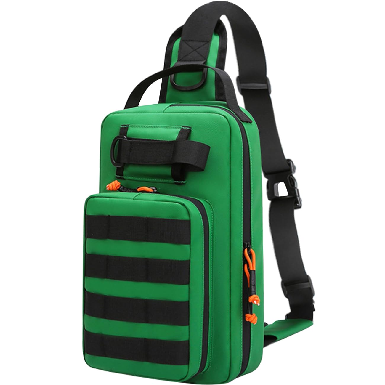 EHERDM Fishing Fanny Bag Waterproof Waist/Chest Pack with Airtight Zipper Portable Tackle Bags for Outdoor Cycling Hiking Camping Travel Green