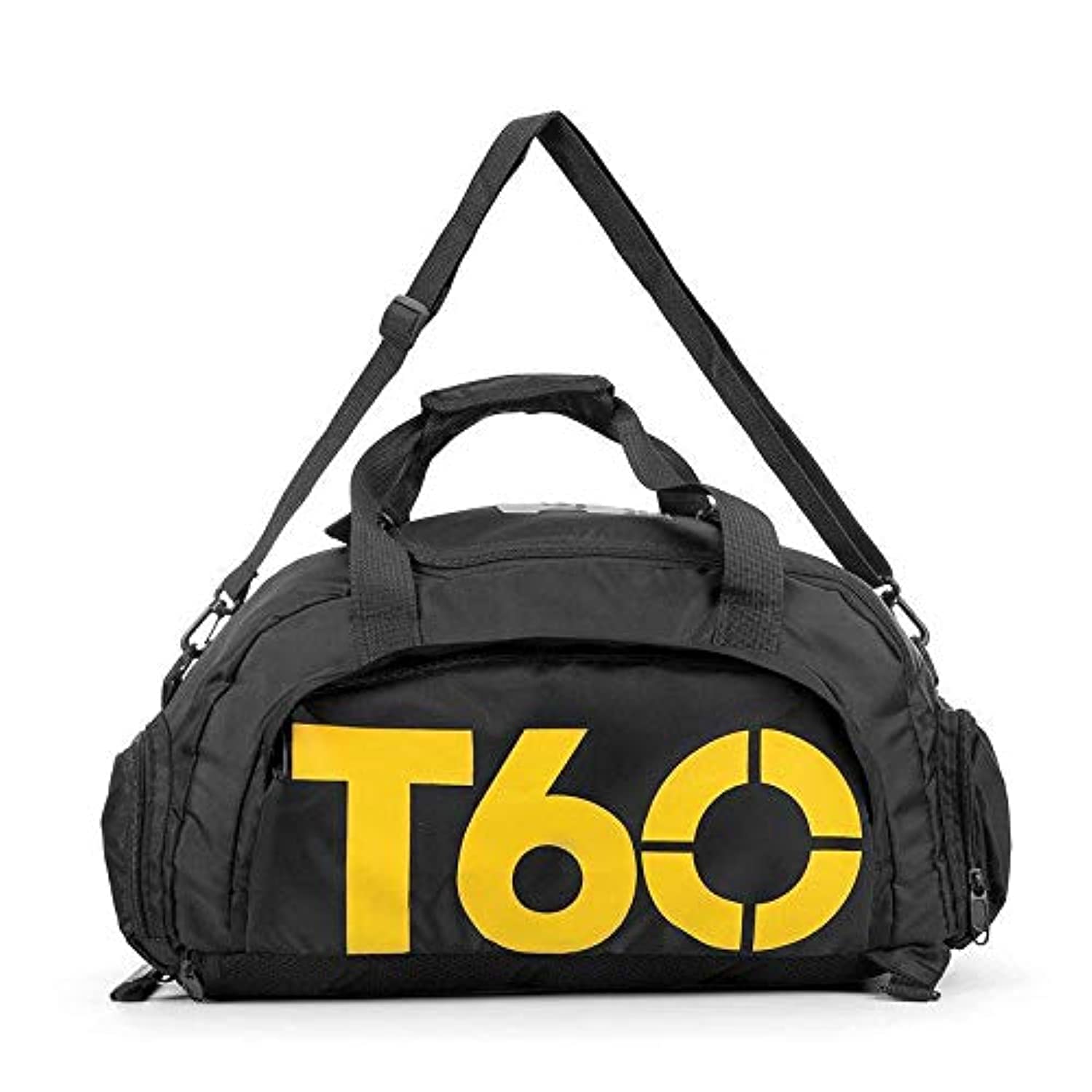 SKEIDO Sports Bags T60 Gym Bag Black and Yellow