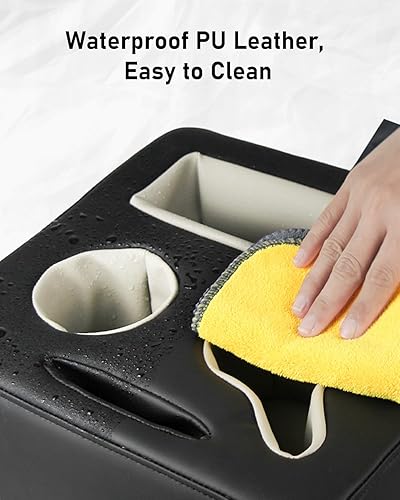 Miniatura 7 de Belinous Portavasos de asiento trasero para automóvil, sofá y sofá, organizador y almacenamiento de automóvil, organizador y almacenamiento para