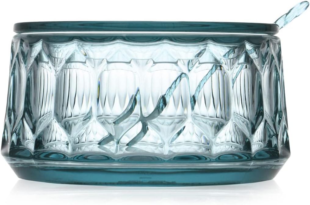 Kartell SFAC-K1583-B4 Crystal φ3.9 x H2.4 inches (10 x 6 cm) Jelly's Family Sugar Pot