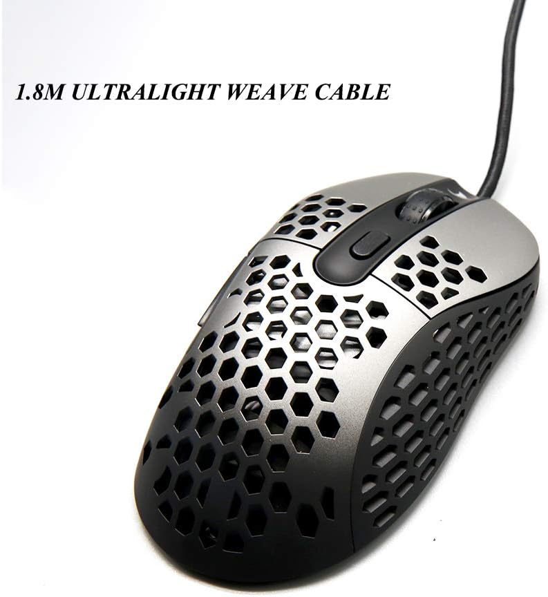 Darmoshark ZEUS6400 mouse with its 1.8M ultralight weave cable