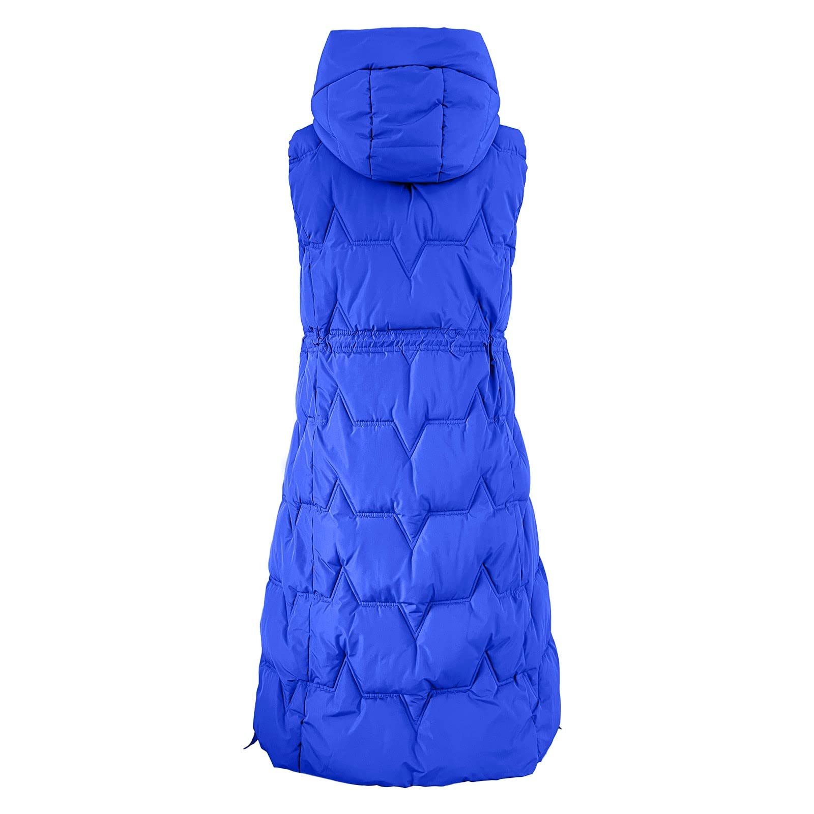 Doudoune sans Manches Femme avec Capuche, Veste Matelassée Femme Automne Hiver Légère Gilet À Capuche Manteaux Épais en Chaud Hiver avec Poches Zippé Extérieure À Courtepointe Blouson Capuche Gilet