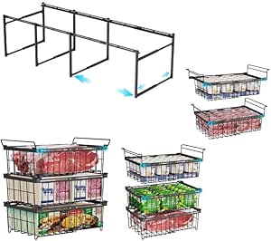 Amazon.com: iSPECLE Freezer Organizer - Fits 20 to 25 Cu.Ft Large Chest ...