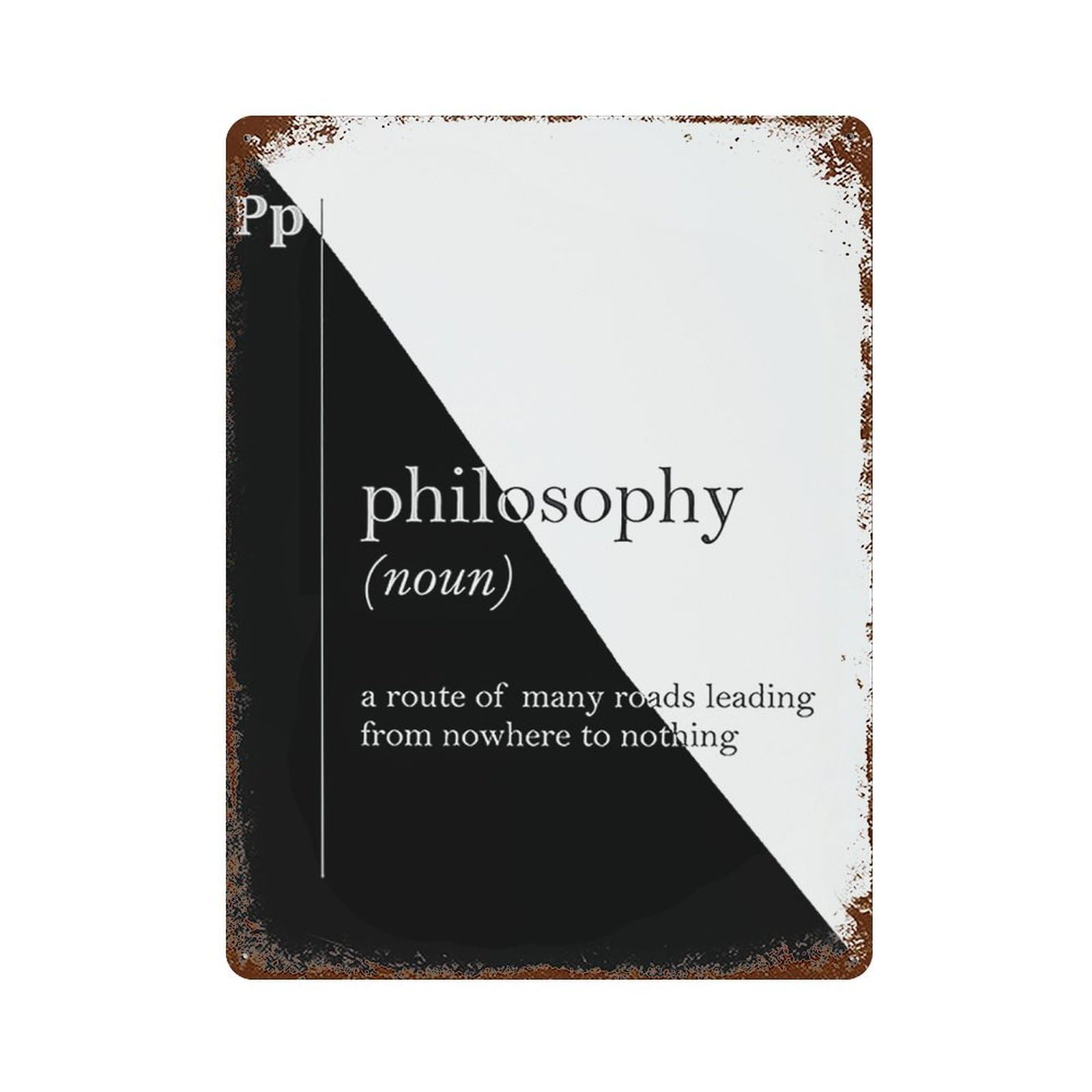 xiaoxiaoshen Philosophy Definition Wall Decor Art Metal Tin Poster Modern Home Decor Art Home Bar Shop Decorations Vintage Sign 40x30cm