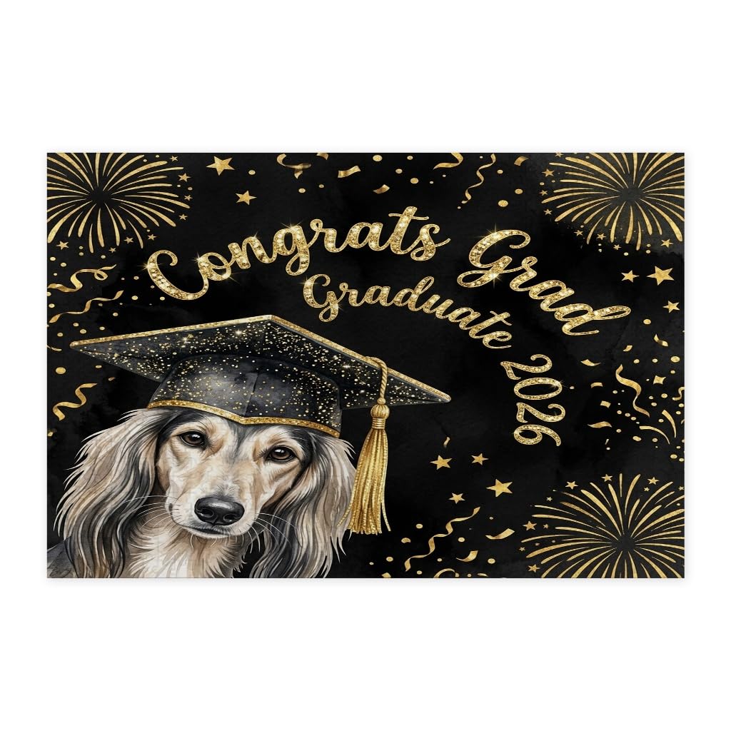 Rompecabezas Saluki de 1000 piezas, celebra la alegría de graduarse con este lindo perro 7