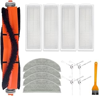 Kit de piezas de repuesto para Redroad y 3 aspiradoras robot VXVC25 con 4 filtros, cepillo principal, 4 paños de fregona, 4 cepillos laterales y herramienta de limpieza