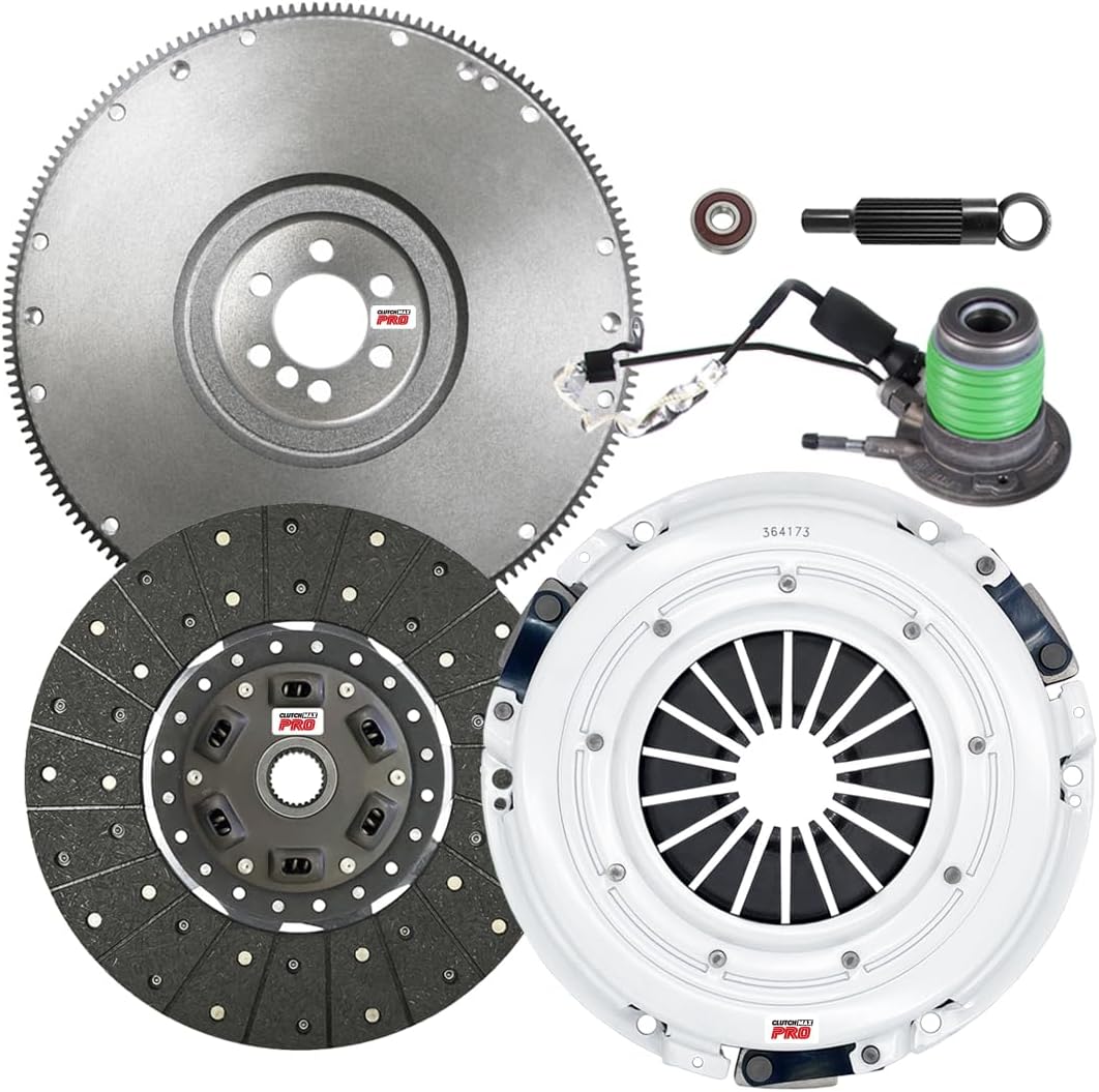 ClutchMaxPRO Performance Stage 2 Clutch Kit with Flywheel Compatible with 2005-2013 Chevy Corvette, Grand Sport, Z06, 427 convertible 6.0L 6.2L 7.0L LS2 LS3 LS7 C6 (CP04803SBFW-ST2R)