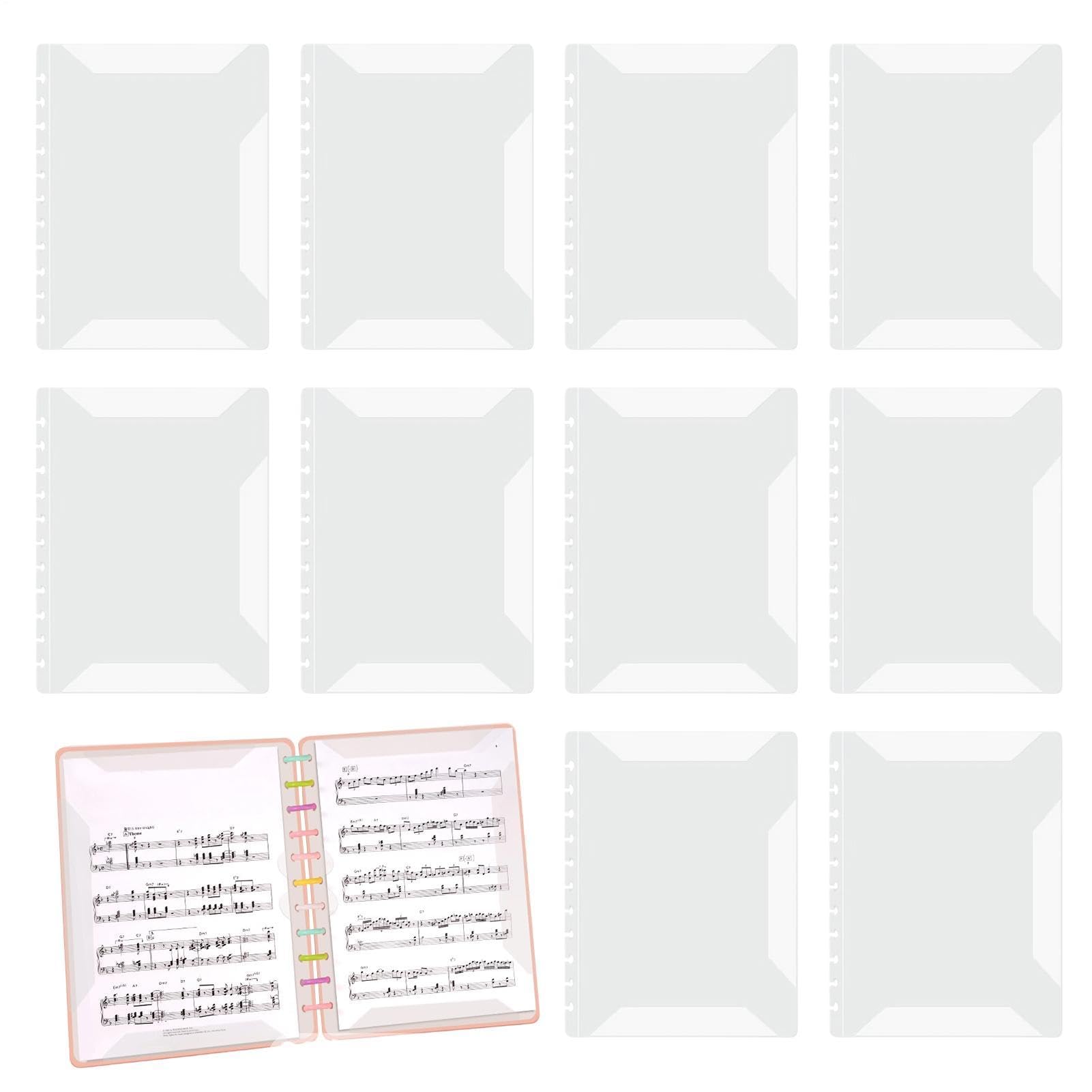 Folder na karty muzyczne A4 pyłoszczelne ochronne wymienne rękawy do