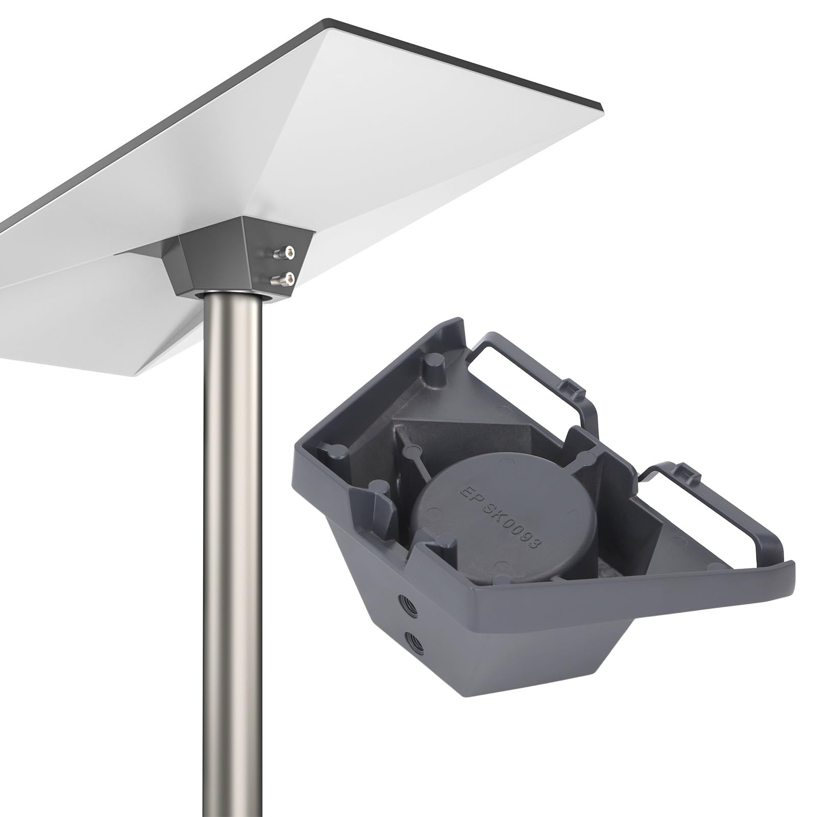 Luocute Adattatore per Tubo di Terza Generazione, Kit di Montaggio in Lega di Alluminio Regolabile a 360 Gradi per Antenna Standard V3, con compatibilità con Palo da 1,25 a 2,5 Pollici