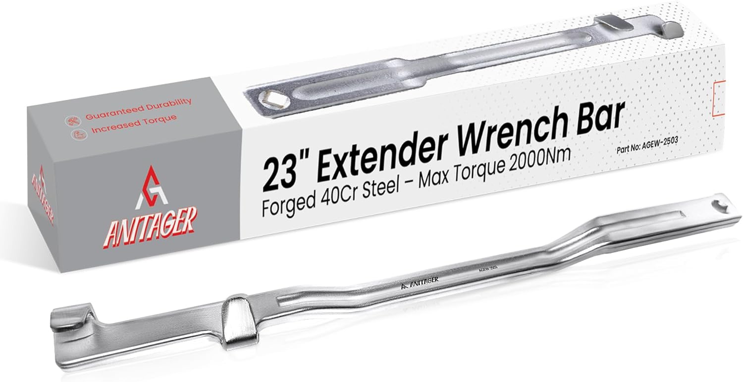 23 in. Wrench Extender Tool, Heavy Duty Torque Multiplier Bar, Extra-long up to 2,000Nm of Torque, Long Extension for Rusted Bolts, Breaker Bar Alternative