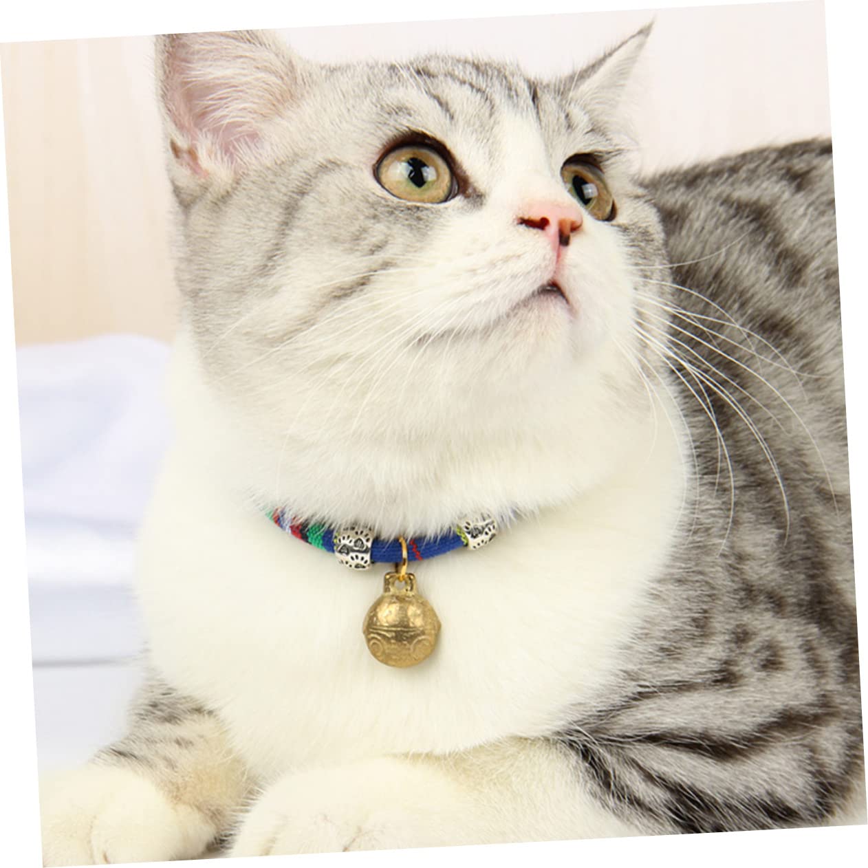 VANZACK 9stücke Teiliges Katzenhalsband Mit Verstellbarem Glockendesign Ethnischer Stil Für Katzen Und Kleine Hunde Mit Angenehmer Haptik Und Hoher Strapazierfähigkeit