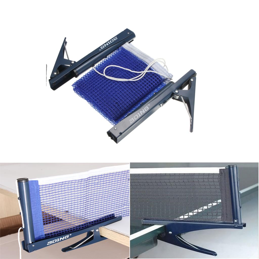 Rete da ping pong da ping pong con morsetto, supporto per allenamento al coperto