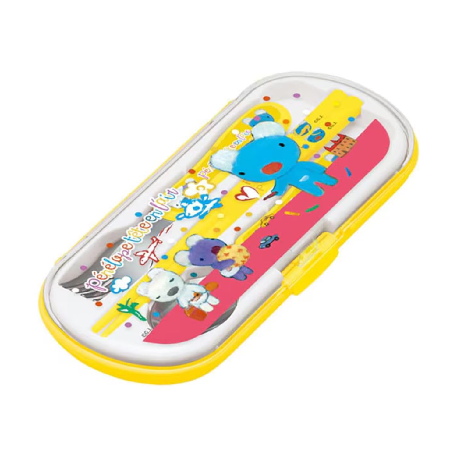 Amazon.co.jp: 小森樹脂 トリオセット 箸 スプーン フォーク ペネロペ
